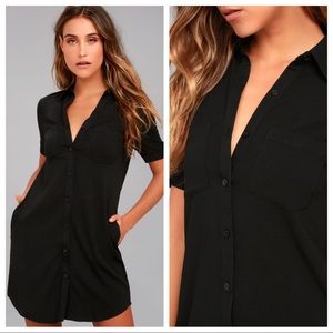 Lulu’s Oxford Comma Shirt Dress